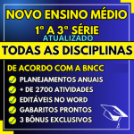 Planos de Aula TODAS AS DISCIPLINAS Ensino Médio