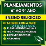 Plano de Aula ENSINO RELIGIOSO 6º ao 9º ano