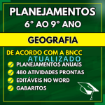 Plano de Aula GEOGRAFIA 6º ao 9º ano