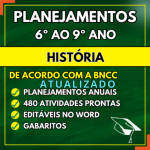 Plano de aula HISTÓRIA 6º ao 9º ano