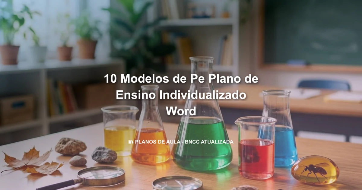 10 Modelos De Pe Plano De Ensino Individualizado Word