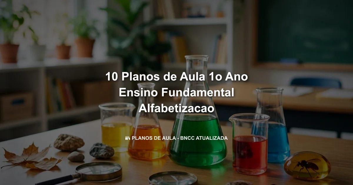 10 Planos De Aula 1o Ano Ensino Fundamental Alfabetizacao