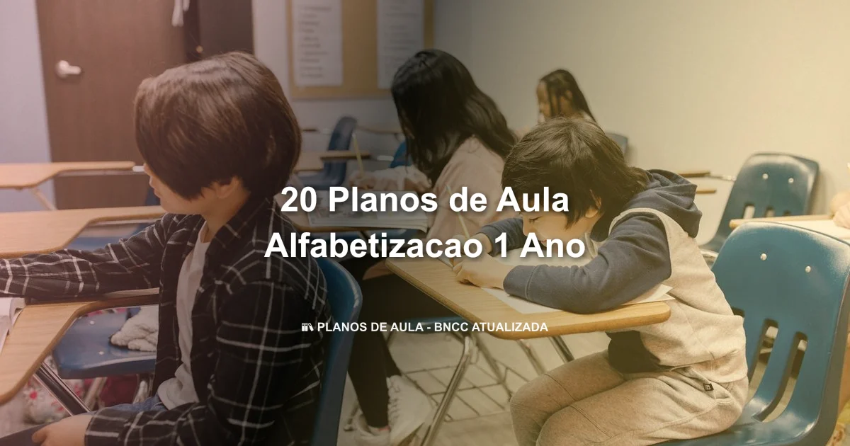 20 Planos De Aula Alfabetizacao 1 Ano