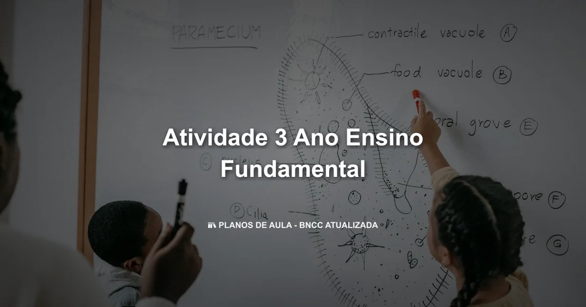 Atividade 3 ano ensino fundamental
