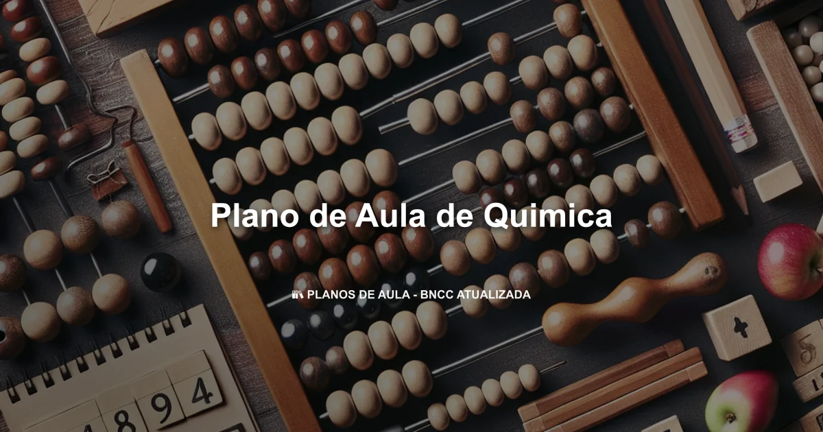 plano de aula de quimica
