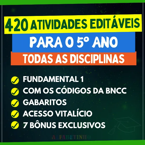 Atividades 5º Ano Ensino Fundamental BNCC 2025