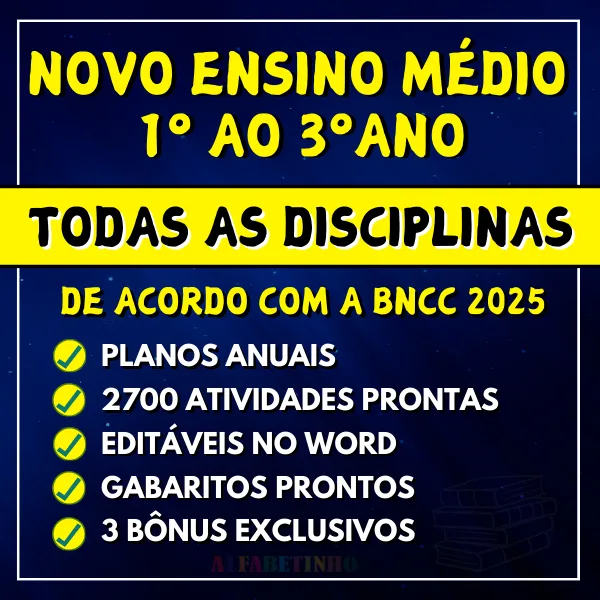 Combo Completo Novo Ensino Médio BNCC 2025 - Todas Disciplinas