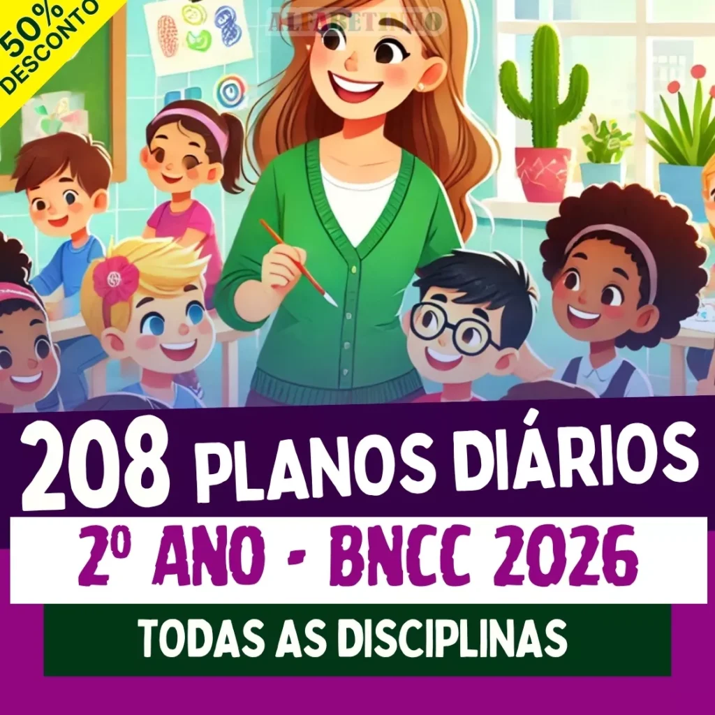 COMBO DE PLANOS DE AULA DE AULA PARA 2º ANO – ENSINO FUNDAMENTAL - COMPLETO E EDITÁVEL! - 2026