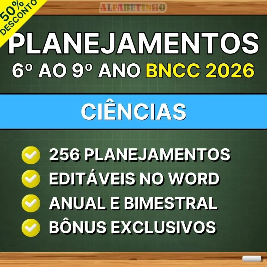 CIÊNCIAS - Planejamentos do 6º ao 9º ano - BNCC 2026