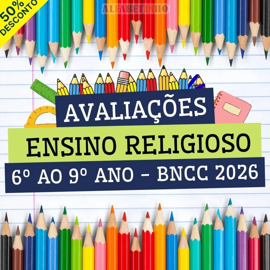 ENSINO RELIGIOSO - AVALIAÇÕES - 6º AO 9º ANO - BNCC 2026