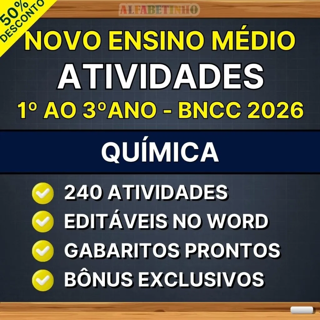 QUÍMICA - Atividades - Ensino Médio - BNCC 2026
