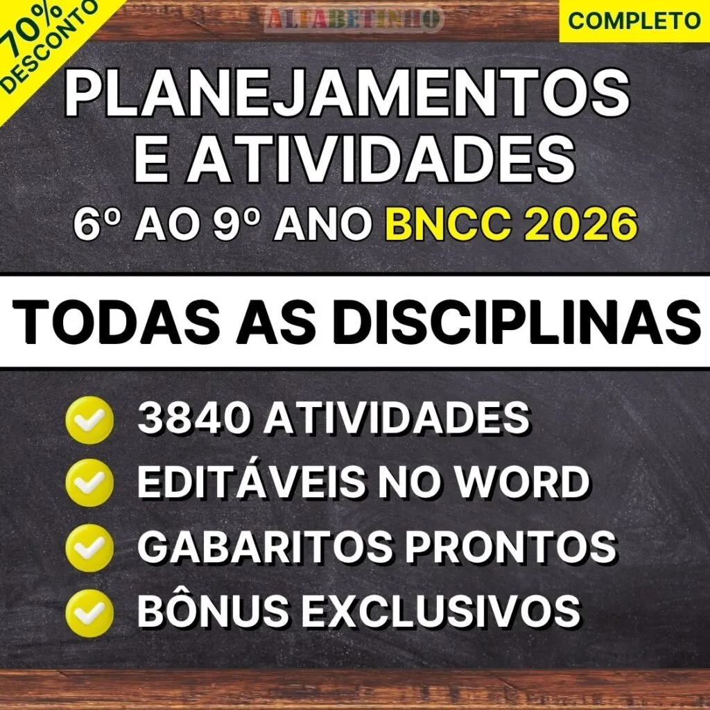 COMBO DE PLANEJAMENTO DE AULA PARA EDUCAÇÃO INFANTIL – COMPLETO E EDITÁVEL! - 2026 - Planos de Aula BNCC 2026