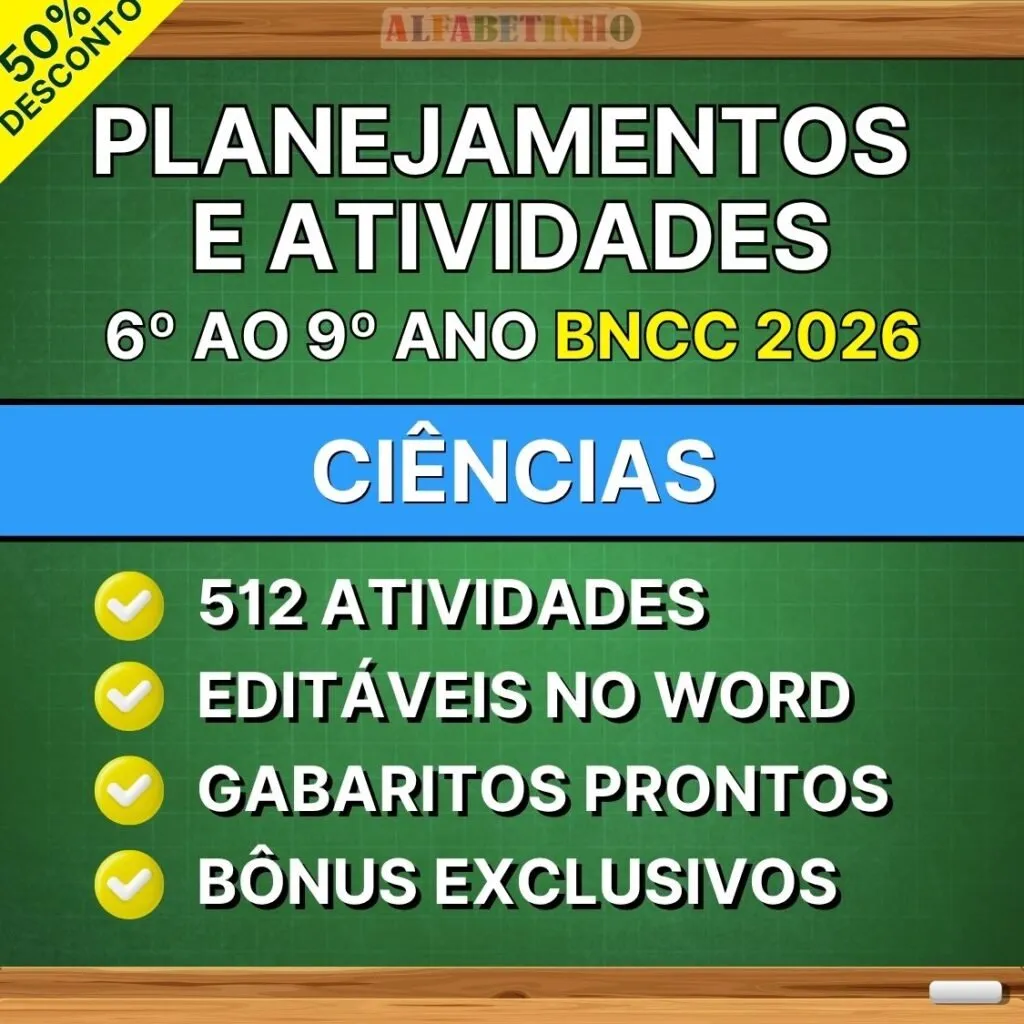 Aulas e Atividades Prontas de Ciências — 6º ao 9º ano conforme a BNCC