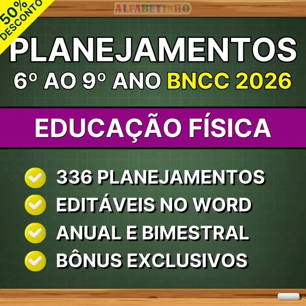 Planos Diários de Educação Física — 6º ao 9º ano alinhado à BNCC