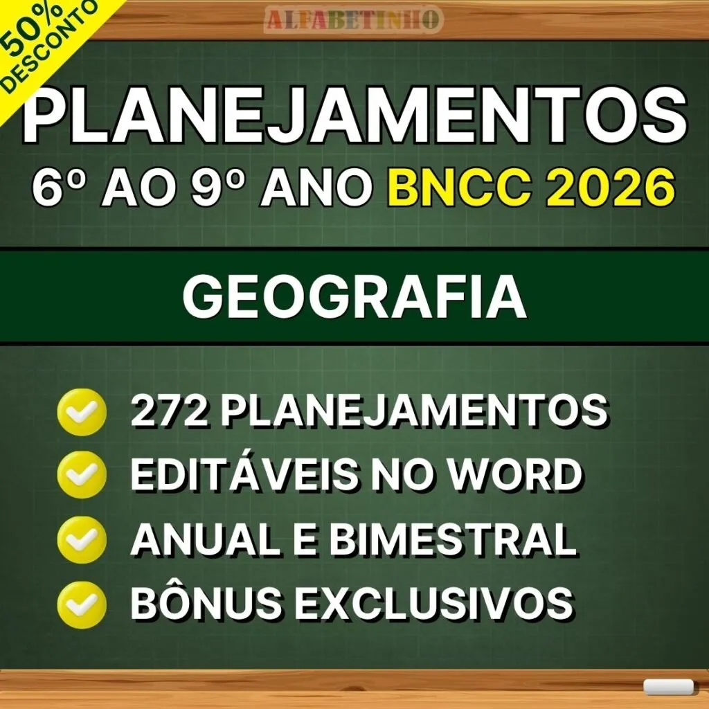 Planos de Aula de Geografia — 6º ao 9º ano com base na BNCC