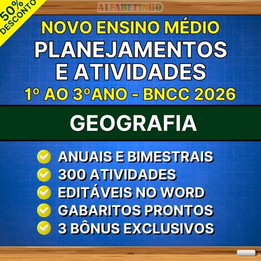 Planos de Aula de Geografia — Ensino Médio com base na BNCC