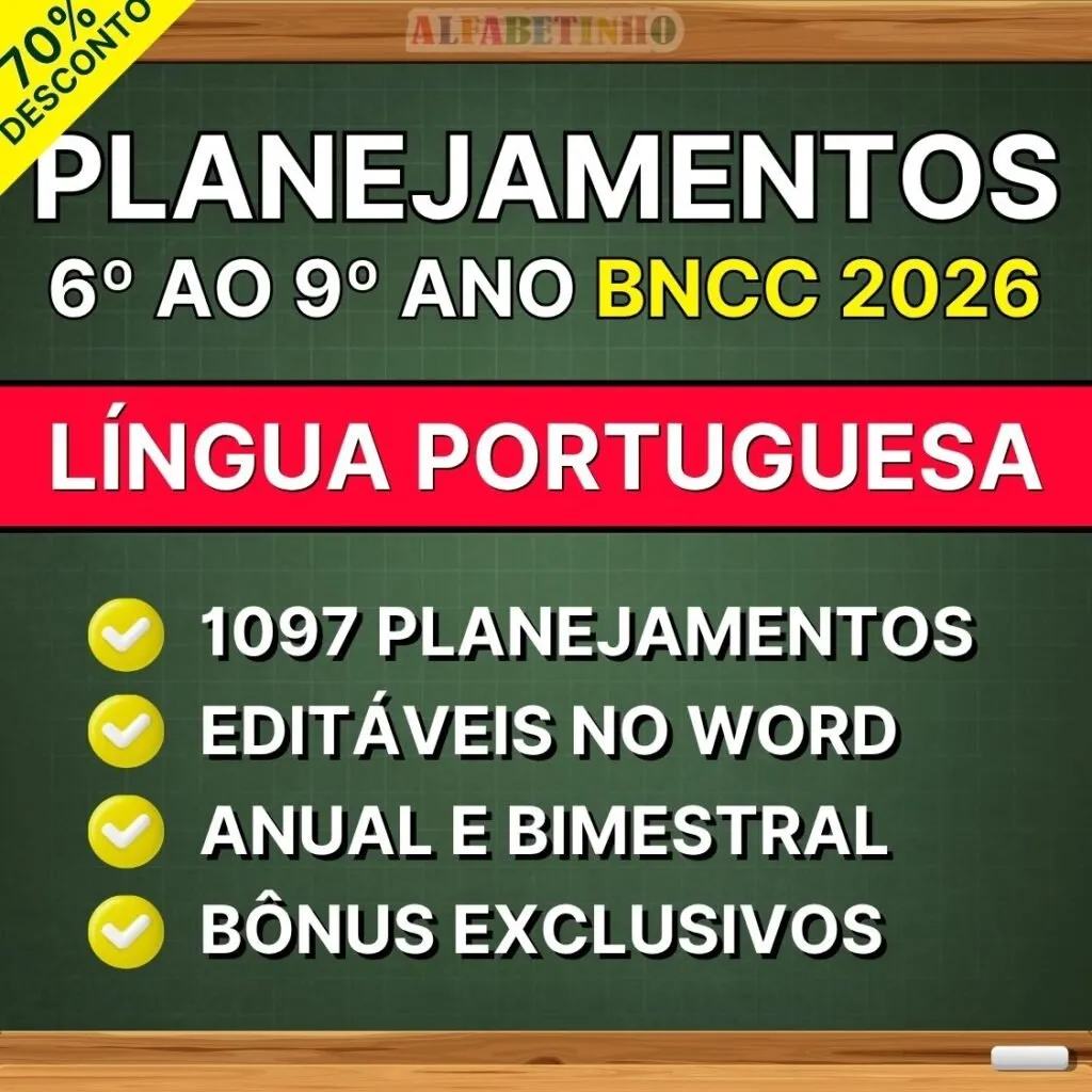 Planos Diários de Língua Portuguesa — 6º ao 9º ano com base na BNCC