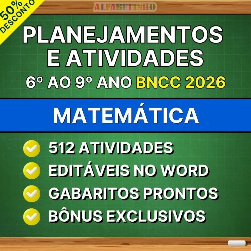 Planos com Atividades de Matemática — 6º ao 9º ano com base na BNCC