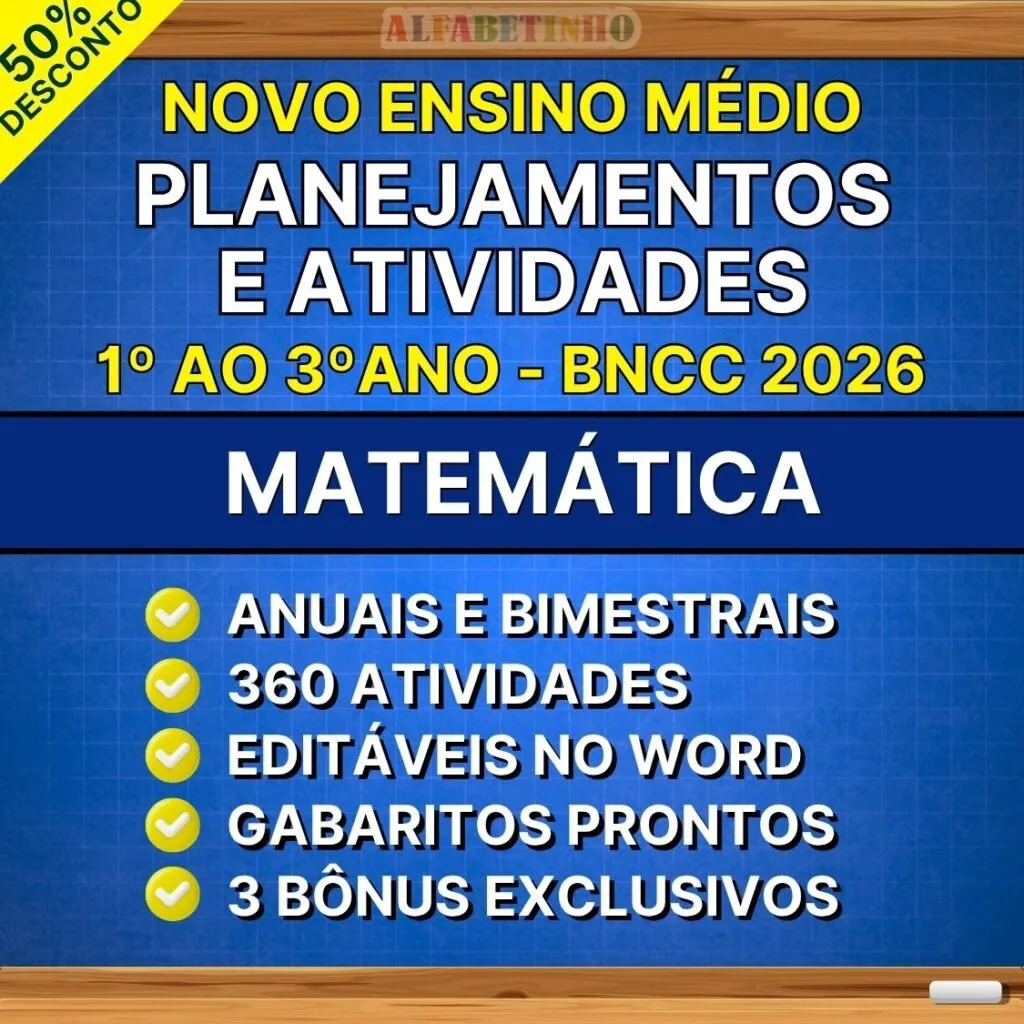 Planos com Atividades de Matemática — Ensino Médio conforme a BNCC