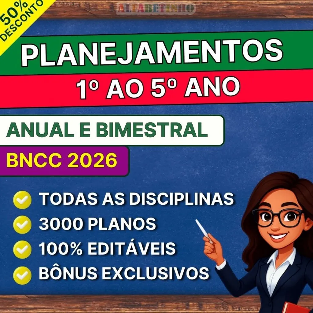 Planos de Aula - 1º ao 5º ano - BNCC 2026