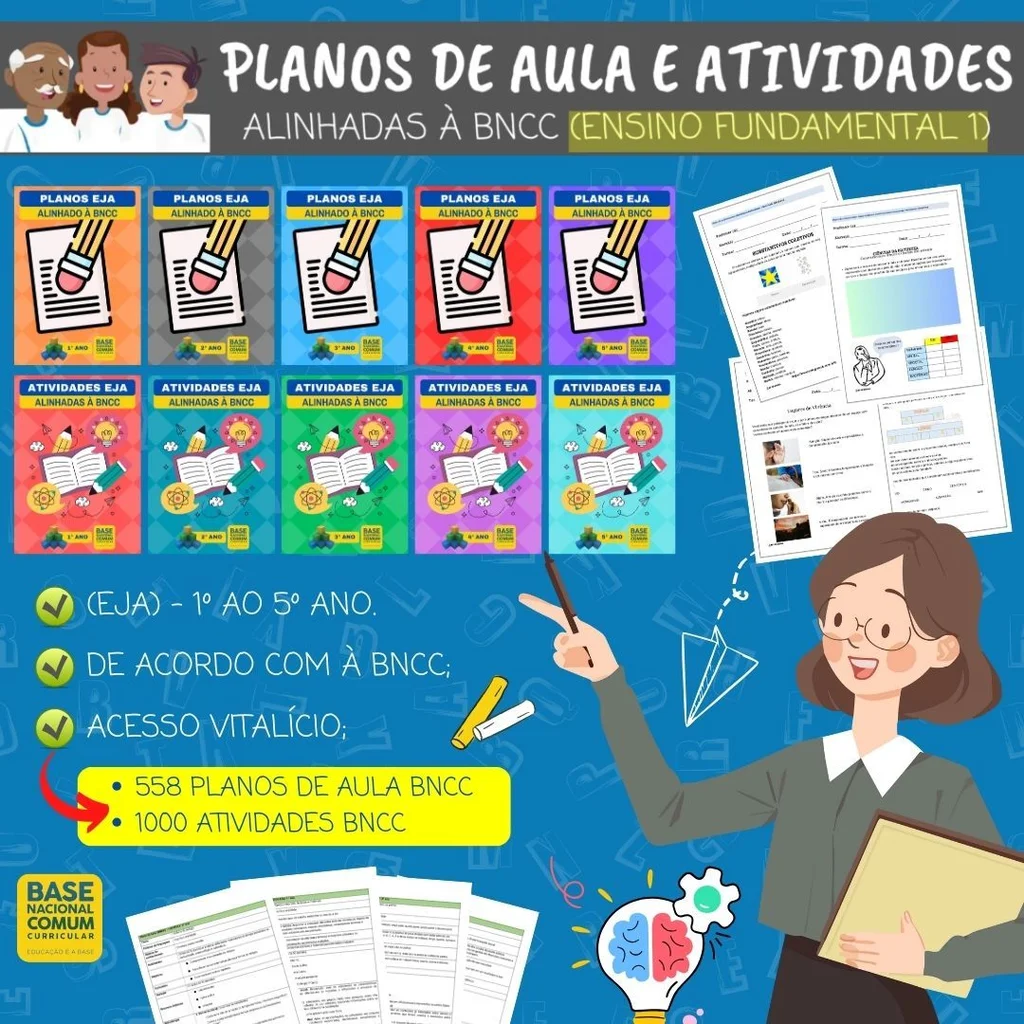 Planos de Aula e Atividades EJA - BNCC - Kit Só Escola