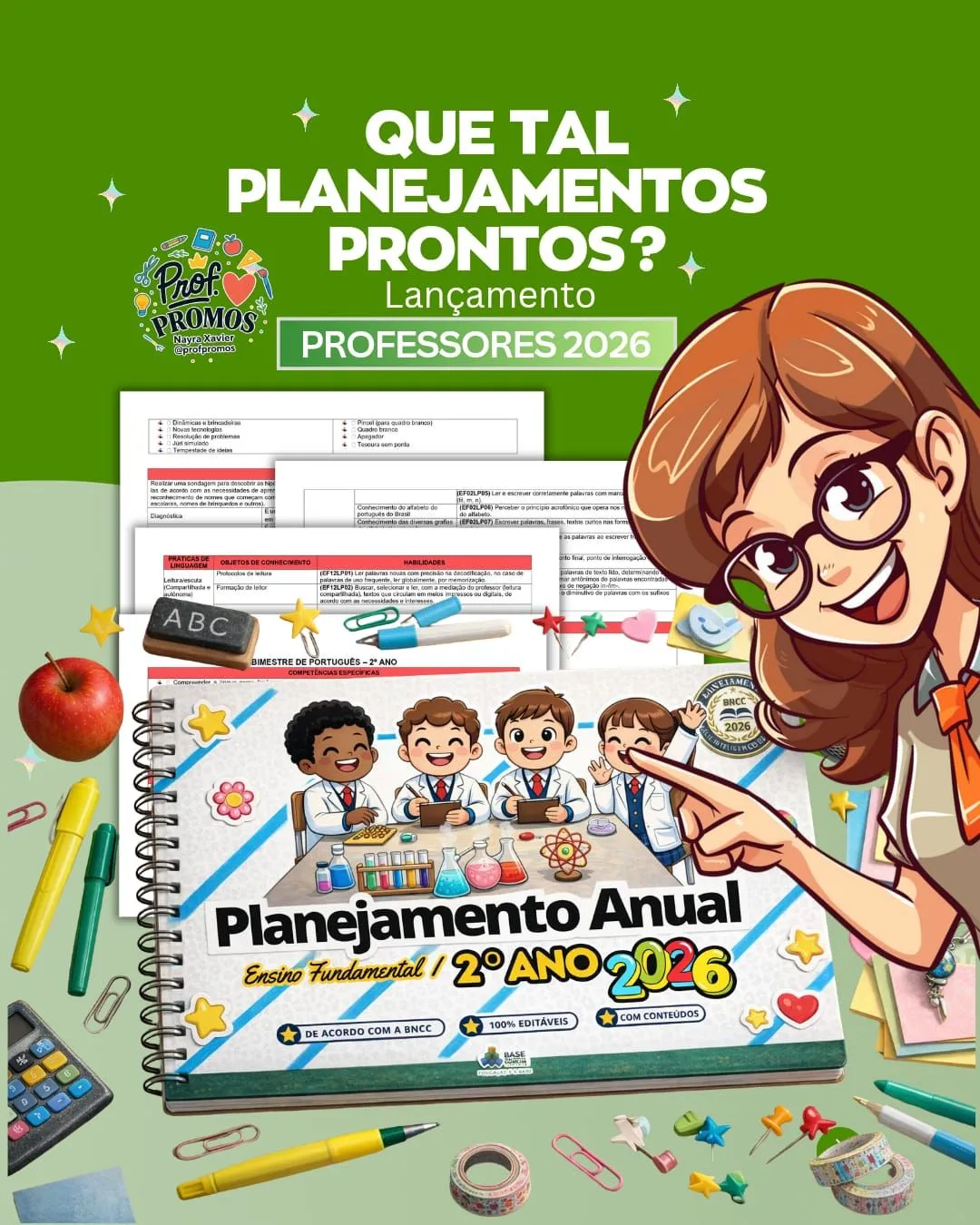 Planos Diários — 1º ao 5º ano conforme a BNCC