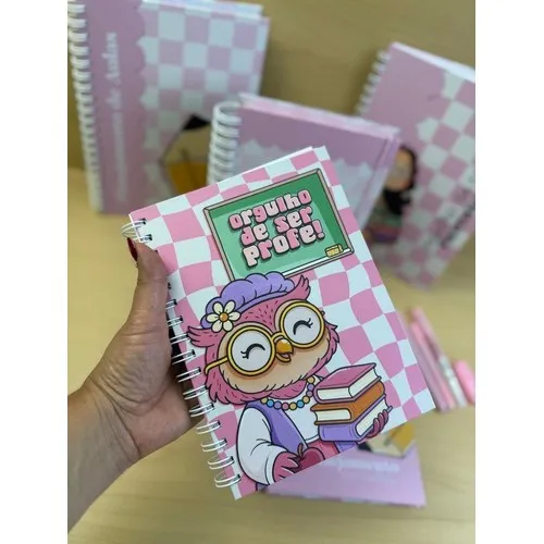 Agenda Planner Pedagógico Personalizado para Professores Organização das Aulas e Planejamento Diário Dia dos Professores