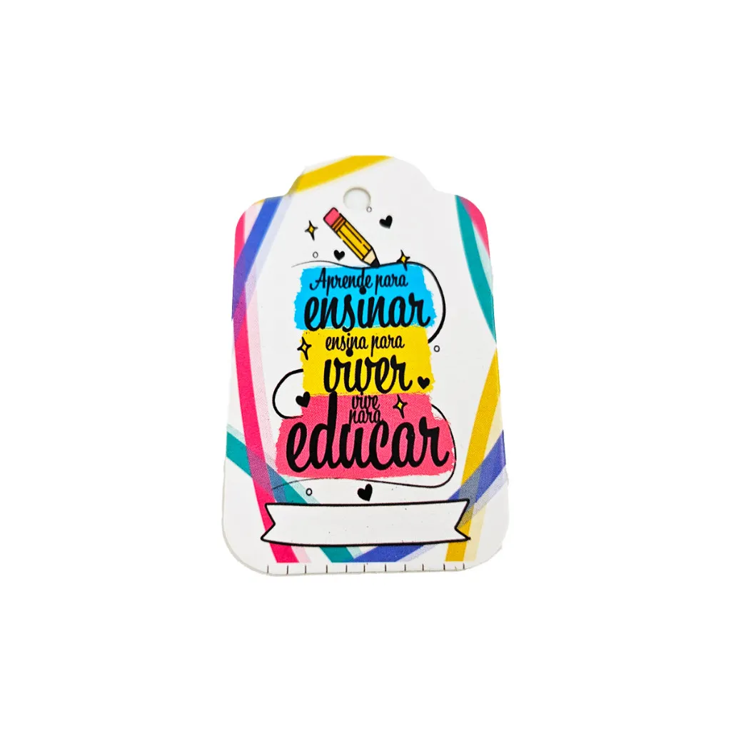 100 Tags Personalizadas Dia dos Professores para Presentes e Lembrancinhas - Material Educativo para Reconhecimento Escolar